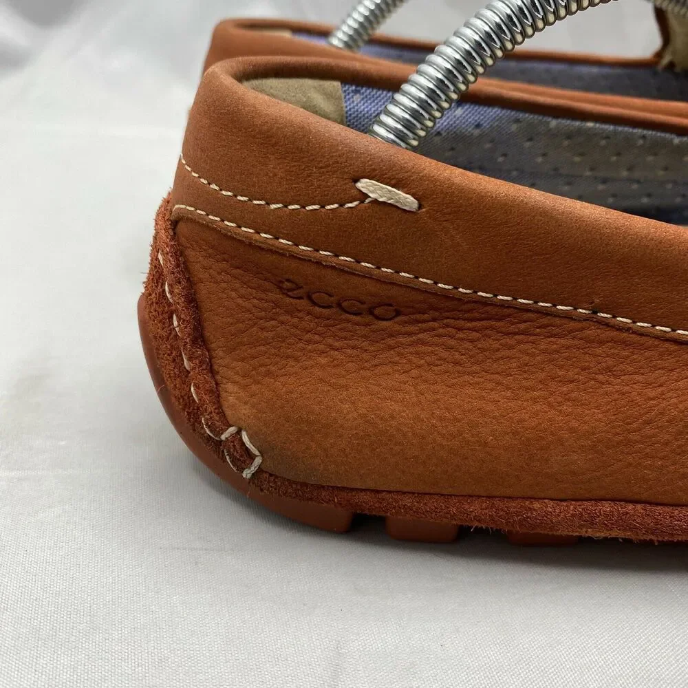 Ecco Men's Summer Moccasin Moc Slip Ons Driving Shoes EU 44 10-10.5 US Picante